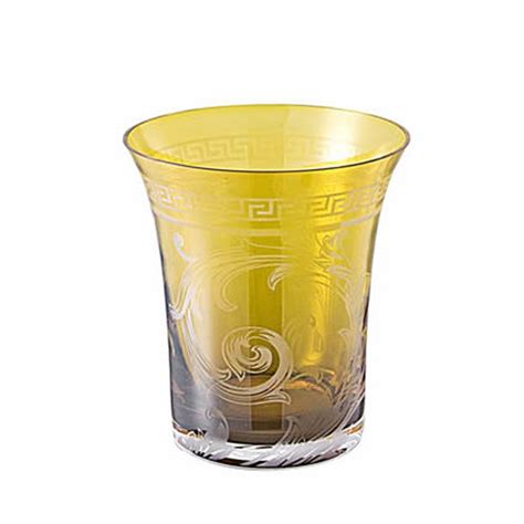 vaso cristallo versace con greche|Versace Vase .